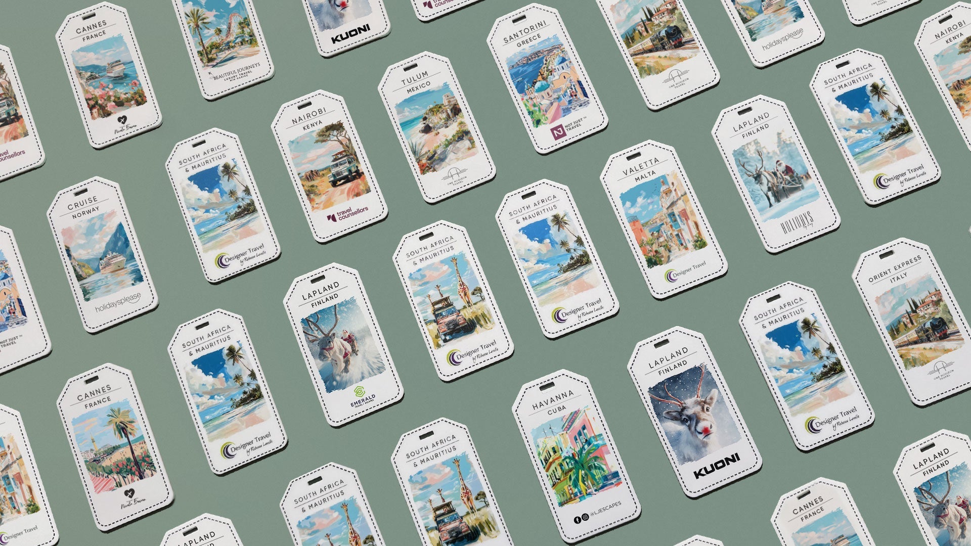 Personalised Acrylic Luggage Tags