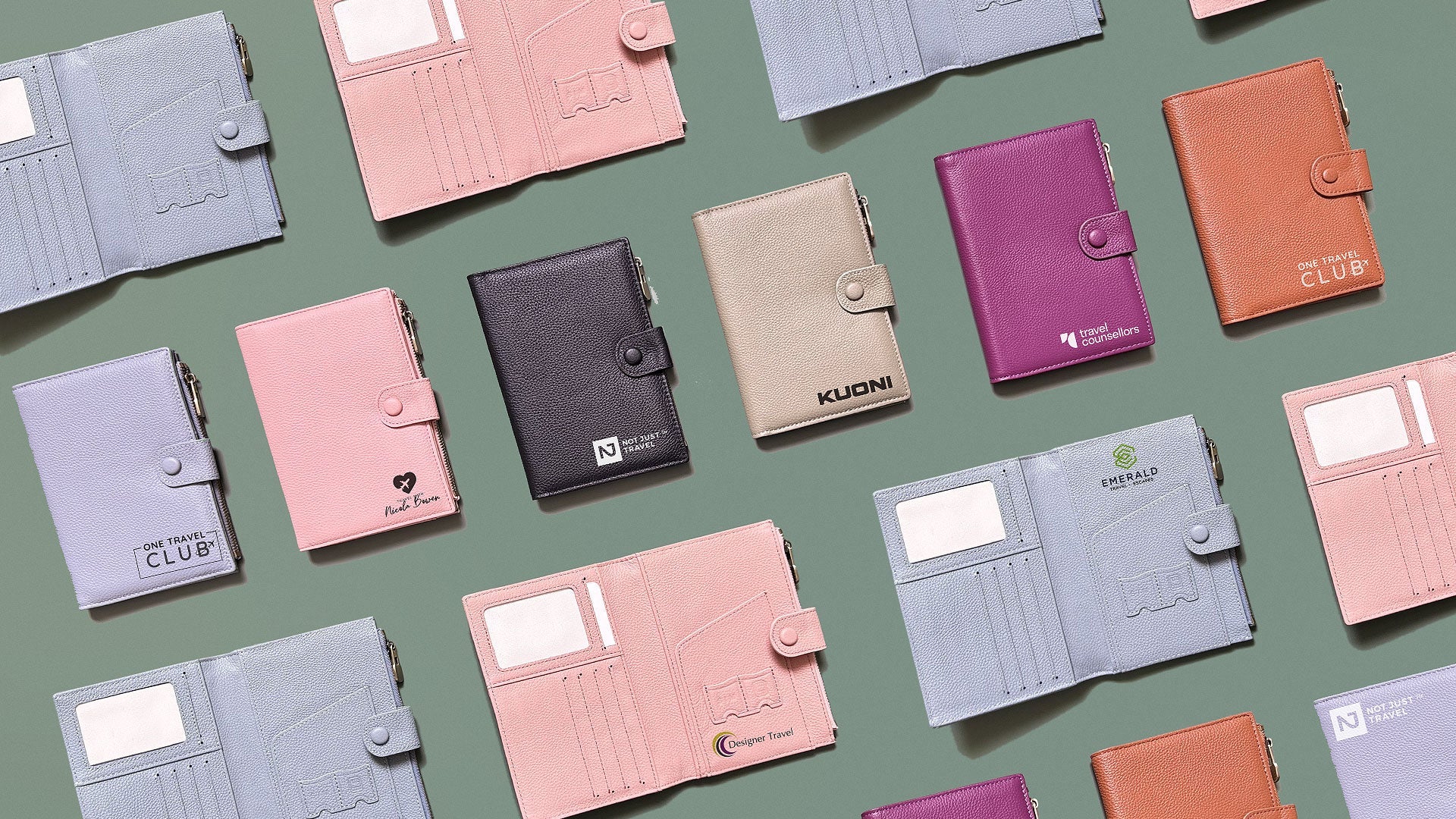 Personalised Leather Passport Organisers