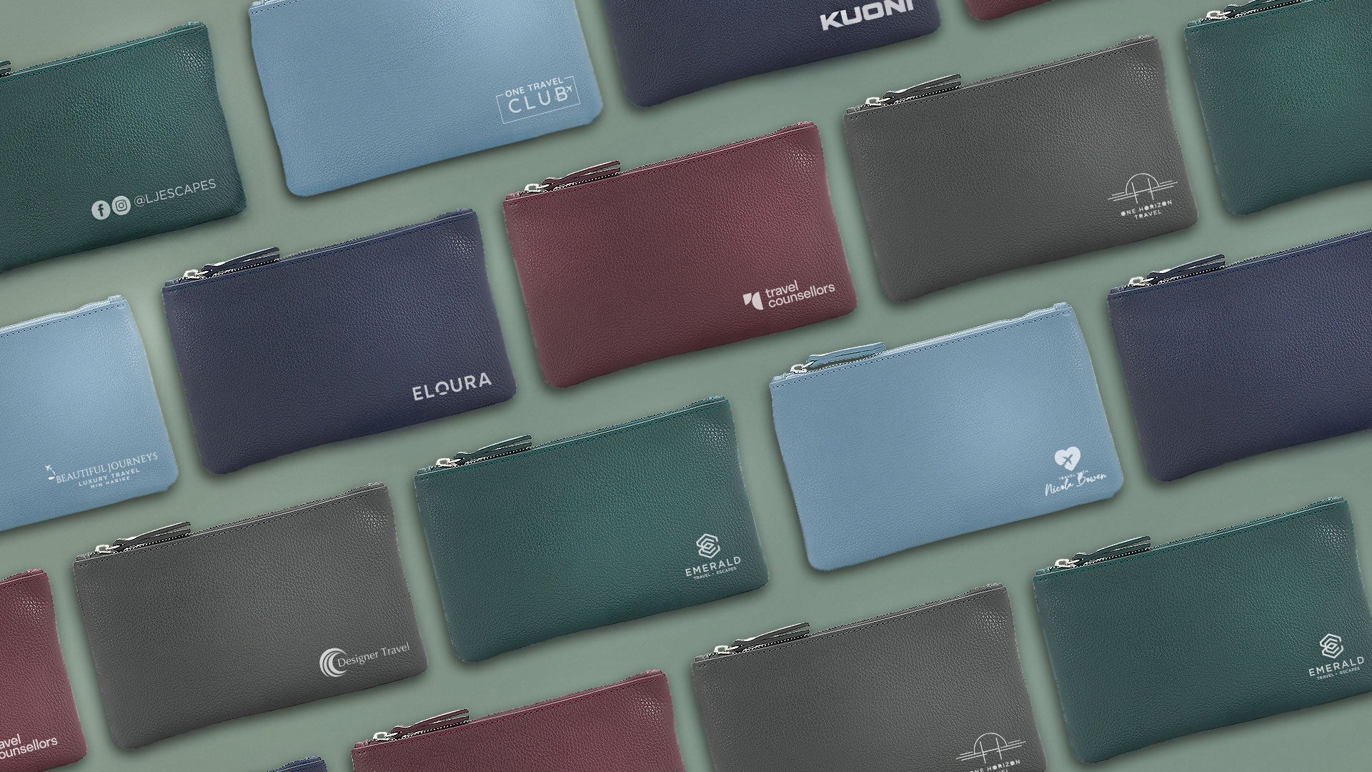 Personalised Leather Travel Wallets