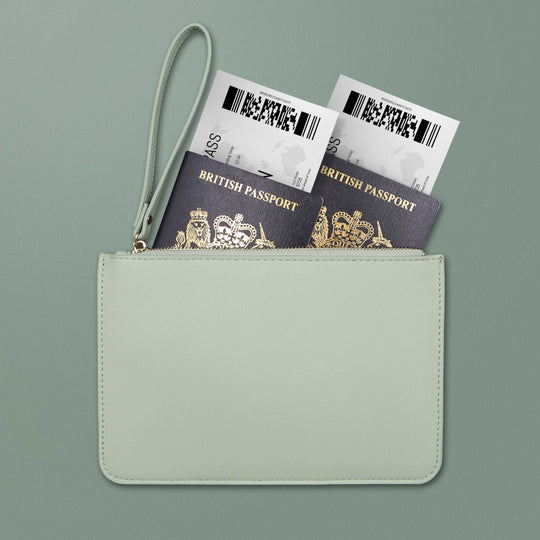 Bali Saffiano Postcard Travel Wallet