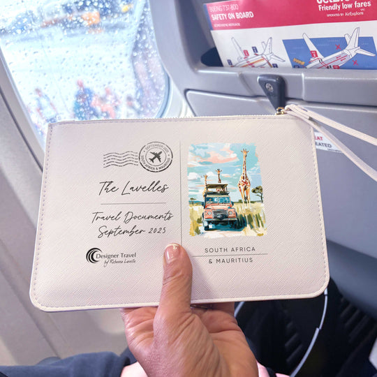 Bali Saffiano Postcard Travel Wallet