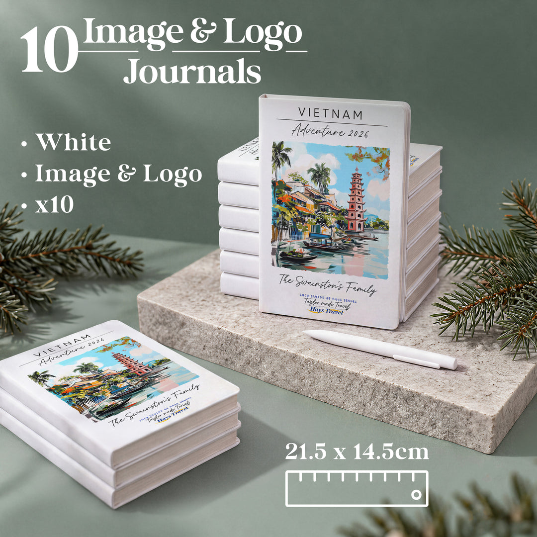 10 Postcard Travel Journals one design