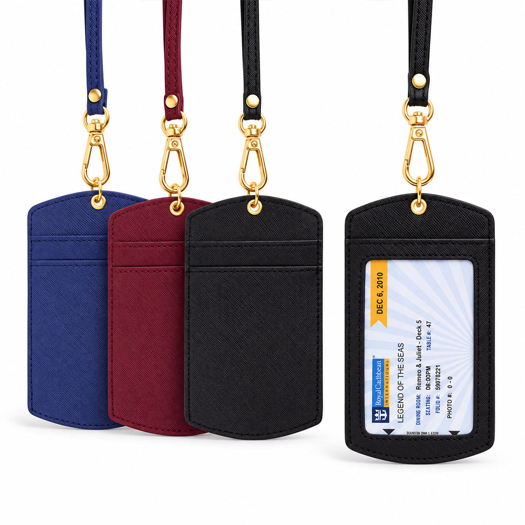 Burgandy Personalised Cruise Lanyard