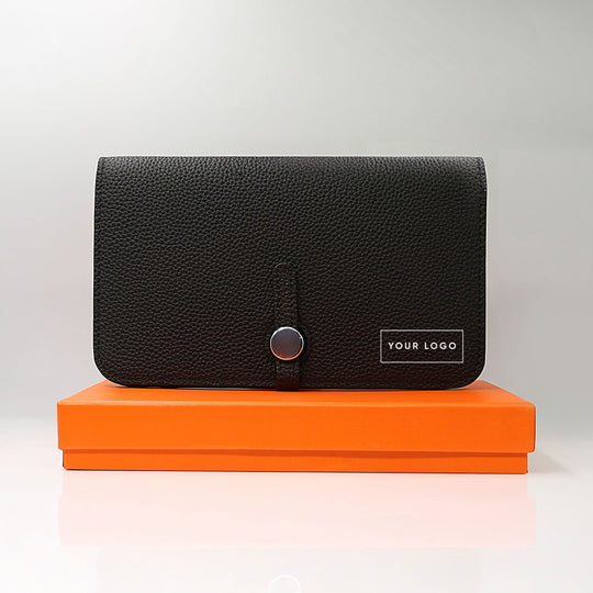 Cavendish Black Leather Folio with box. Personalised