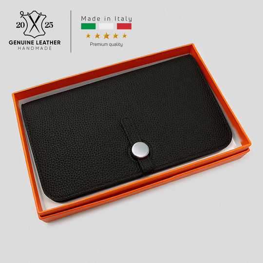 Cavendish Black Leather Folio with box. Personalised