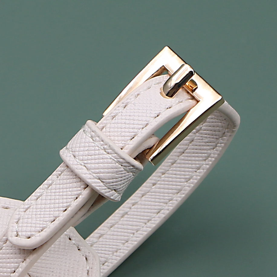 Saffiano Logo Luggage Tag Sage Green