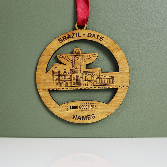 Brazil Circle Memento (up to 6 names)