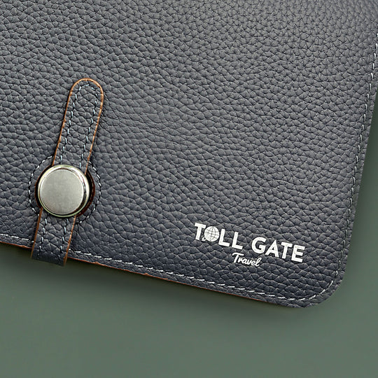 Cavendish Purple Leather Folio with box. Personalised