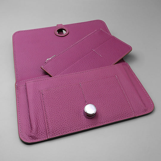Cavendish Purple Leather Folio with box. Personalised