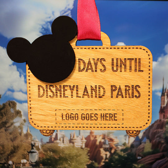 Disneyland Paris Blackboard Countdown - Ribbon or Magnetic