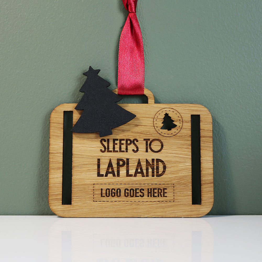 Sleeps to Lapland Cut-out Countdown - Ribbon or Magnetic with/without logo