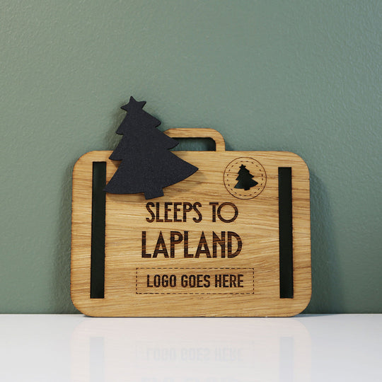 Sleeps to Lapland Cut-out Countdown - Ribbon or Magnetic with/without logo