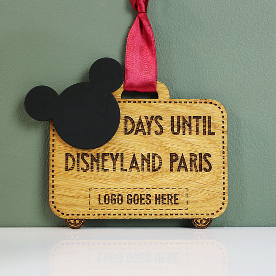 Disneyland Paris Blackboard Countdown - Ribbon or Magnetic