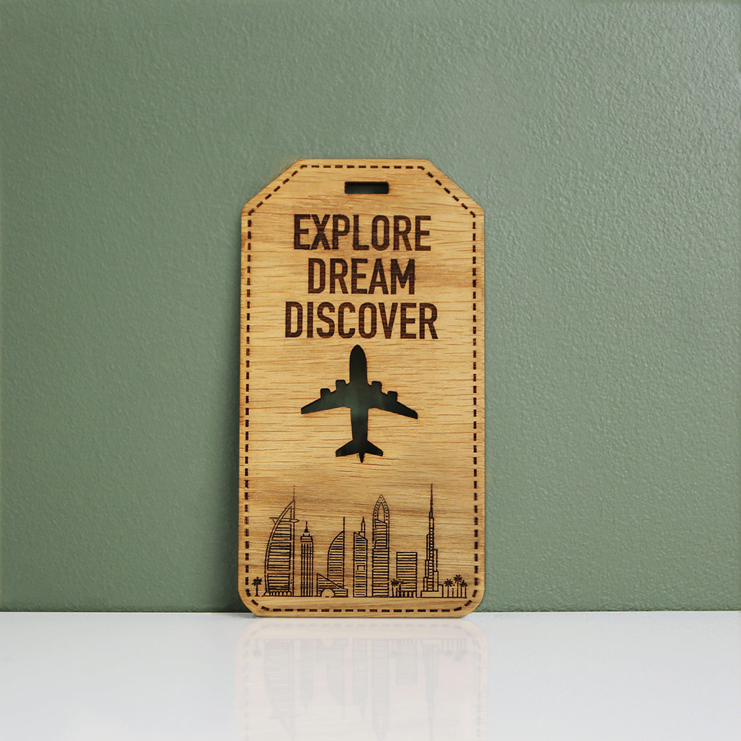Brazil Oak Luggage Tag