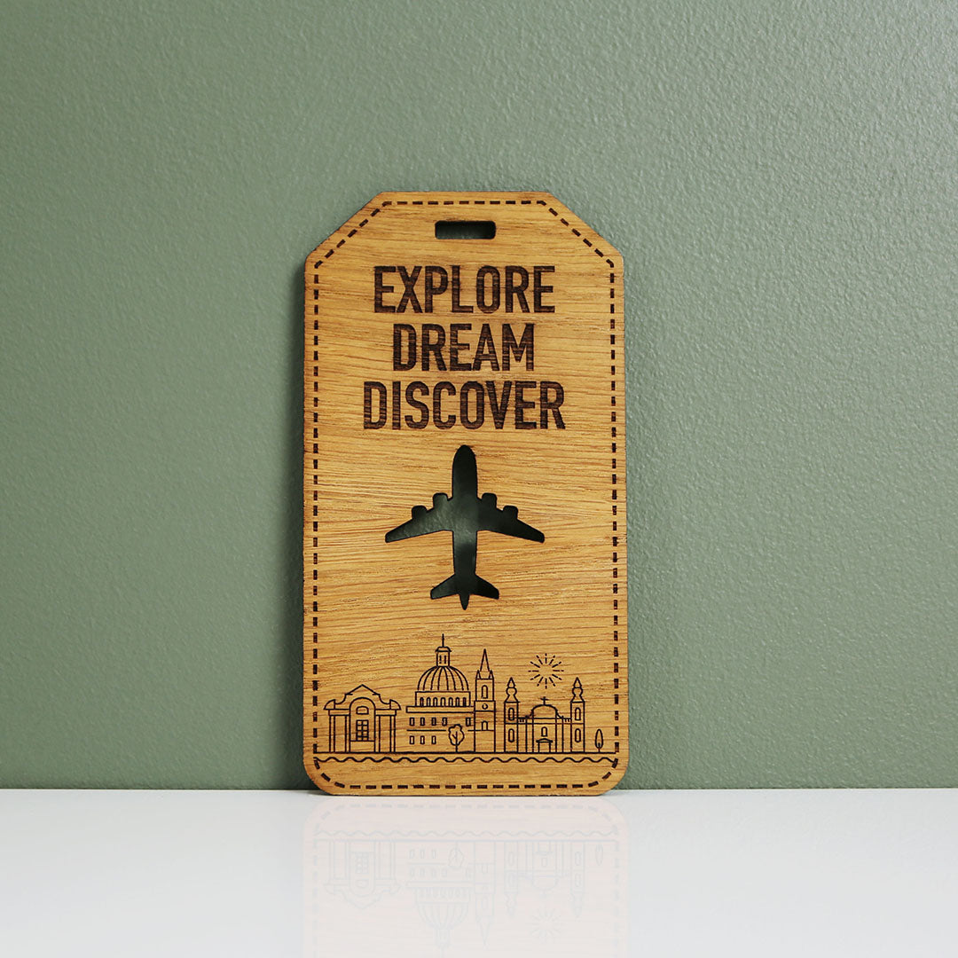 Dubai Oak Luggage Tag
