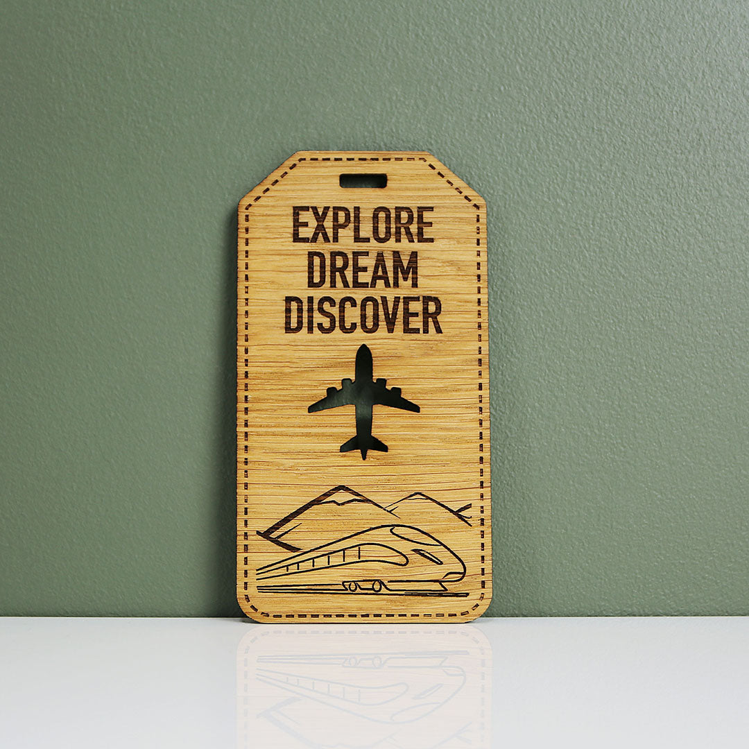 Ski Oak Luggage Tag