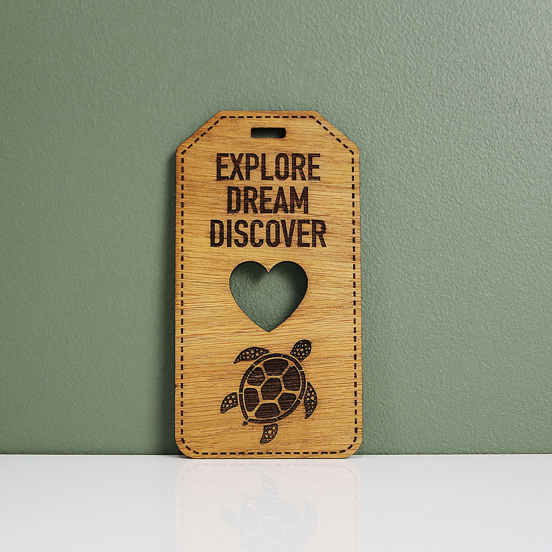 Turkey Oak Luggage Tag