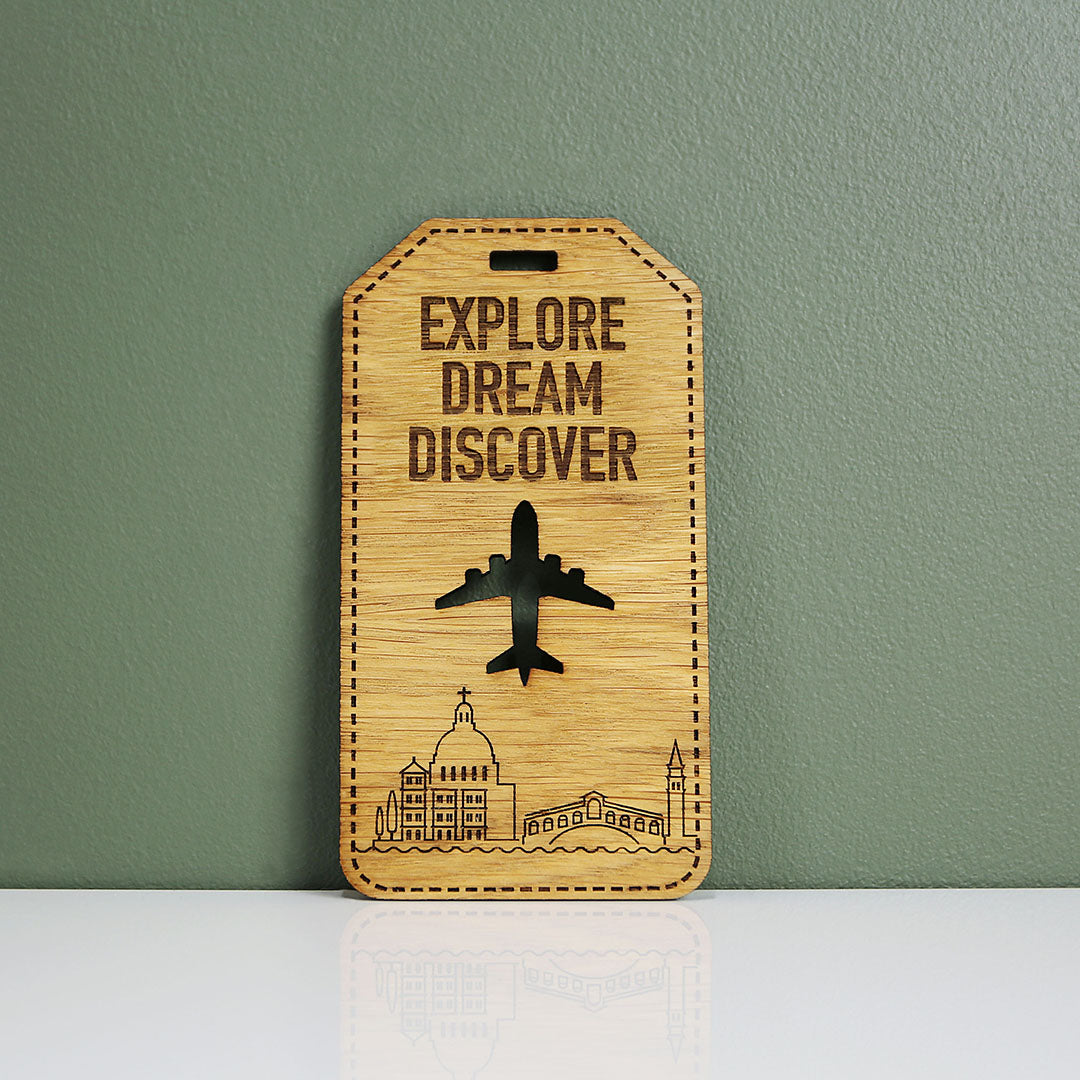 Turtle Oak Luggage Tag
