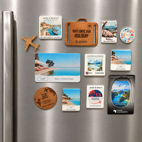 10 Porcelain Rectangular Magnets
