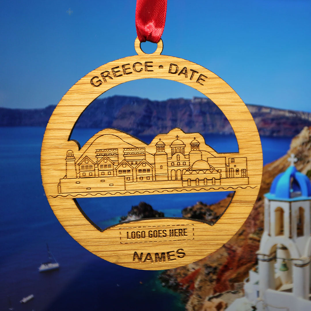 Greece Circle Memento (up to 6 names)