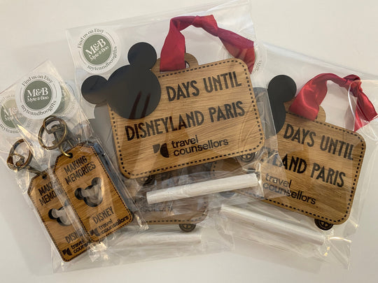 Disneyland Paris Blackboard Countdown - Ribbon or Magnetic