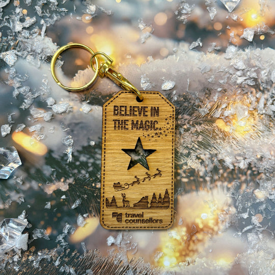 Believe in the Magic Logo Keyring