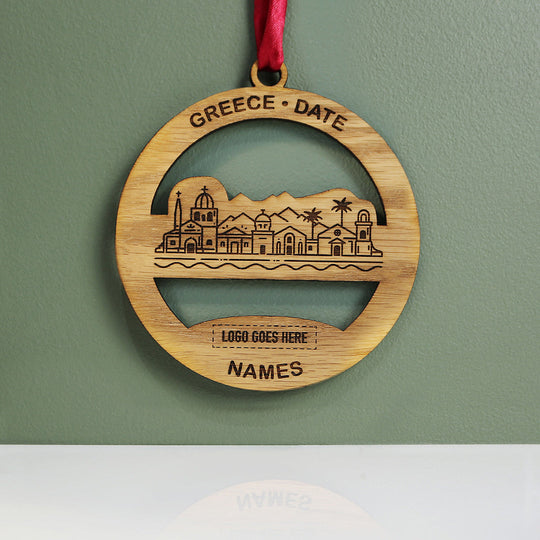 Greece Circle Memento (up to 6 names)