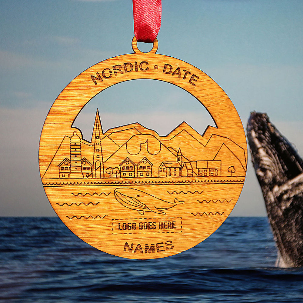 Nordic Whale Circle Memento (up to 6 names)