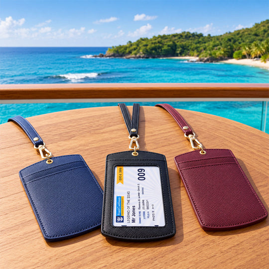Burgandy Personalised Cruise Lanyard