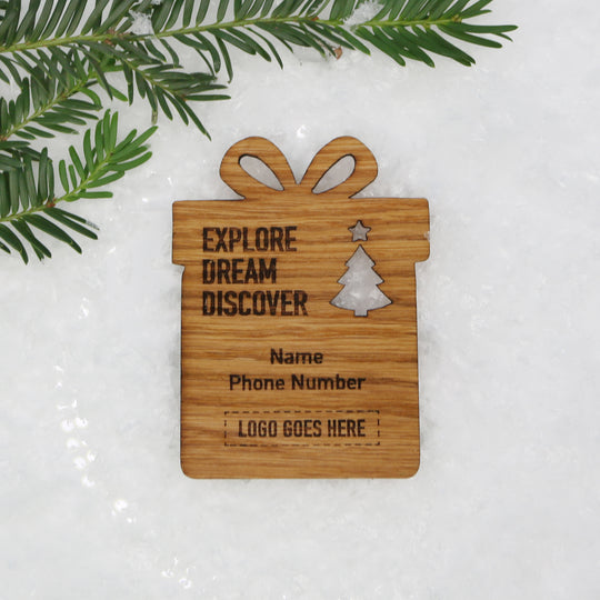 Fridge Magnet Festive Present Explore Dream Discover