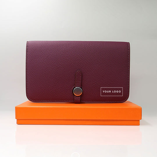 Cavendish Purple Leather Folio with box. Personalised