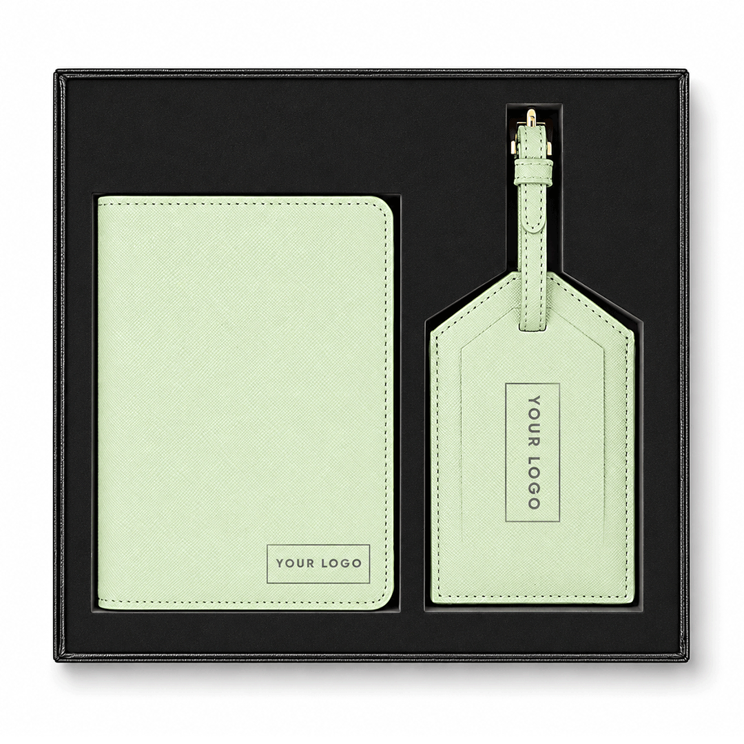 Sage Personalised Passport & Lugage Tag Set