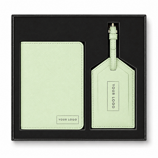 Sage Personalised Passport & Lugage Tag Set