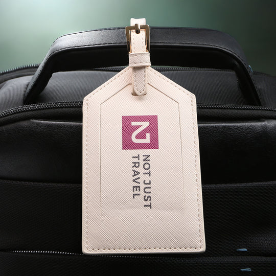 Saffiano Logo Luggage Tag Sage Green