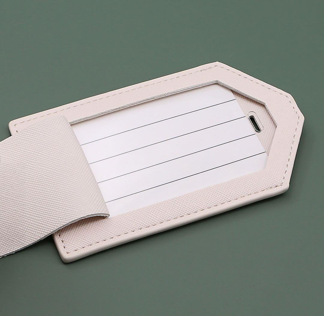 Saffiano Logo Luggage Tag Sage Green