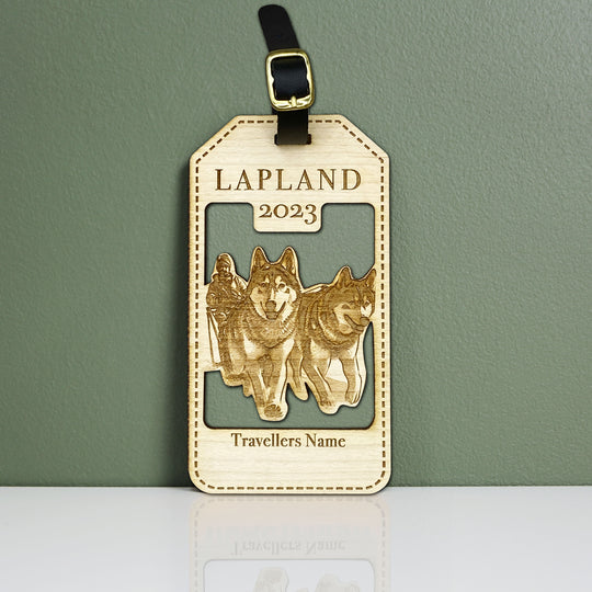 Luggage Tag Lapland 2024 Husky sledder with name & Logo