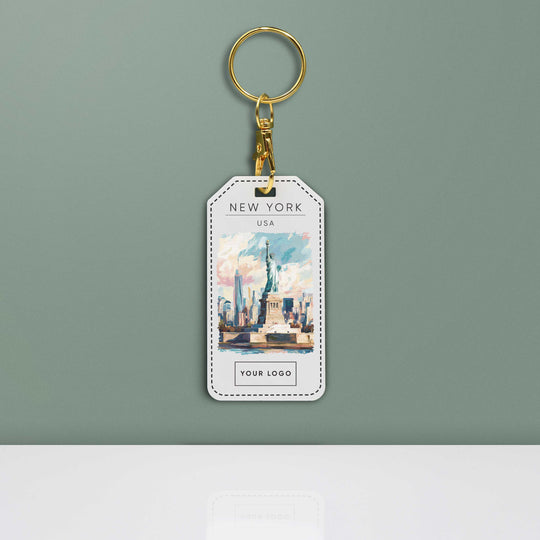 New York Acrylic Keyring