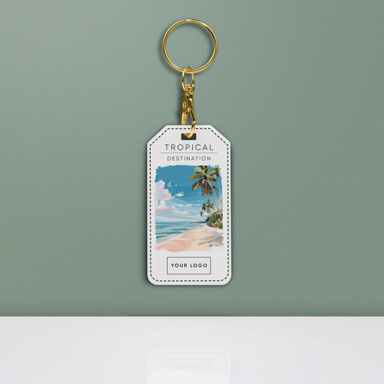 Tropical Acrylic Keyring