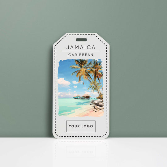 Caribbean Acrylic Luggage Tag