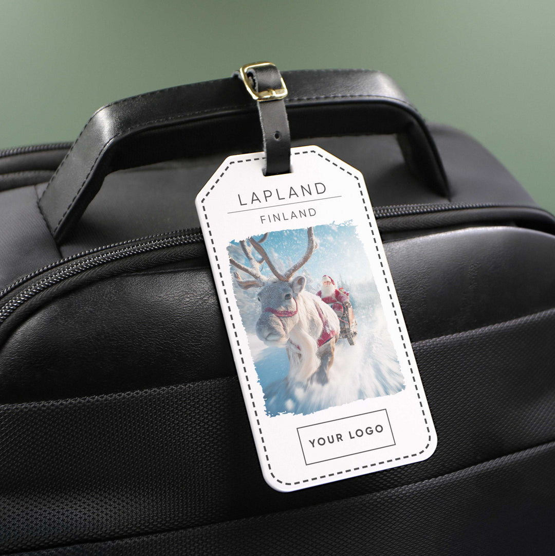 Lapland Sleigh Acrylic Luggage Tag