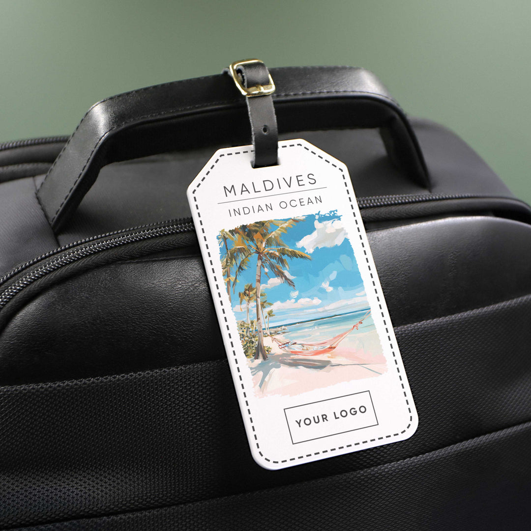 Maldives Acrylic Luggage Tag