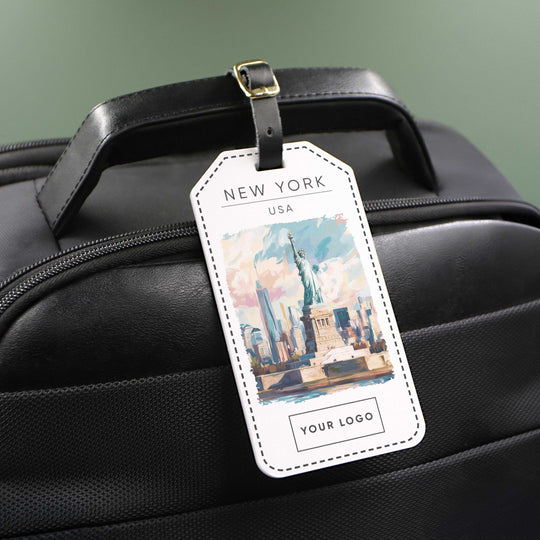New York Acrylic Luggage Tag