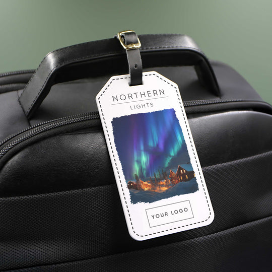 Northern Lights Acrylic Luggage Tag