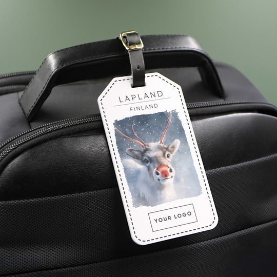 Lapland Reindeer Acrylic Luggage Tag