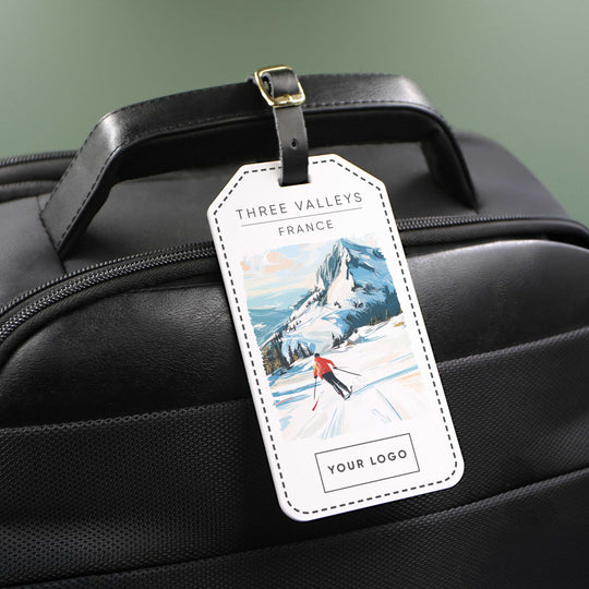 Ski Acrylic Luggage Tag