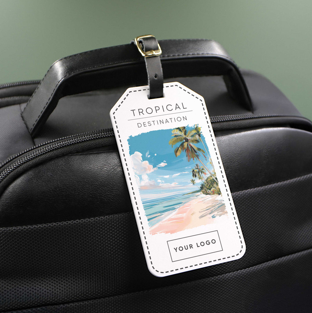 Tropical Acrylic Luggage Tag