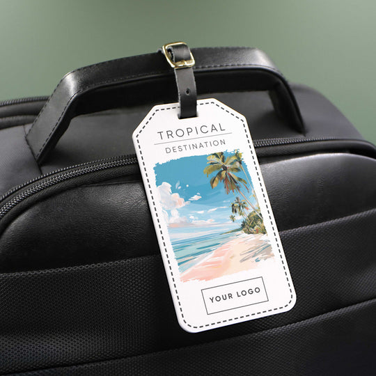 Tropical Acrylic Luggage Tag
