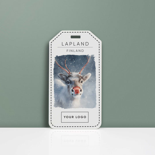 Lapland Reindeer Acrylic Luggage Tag