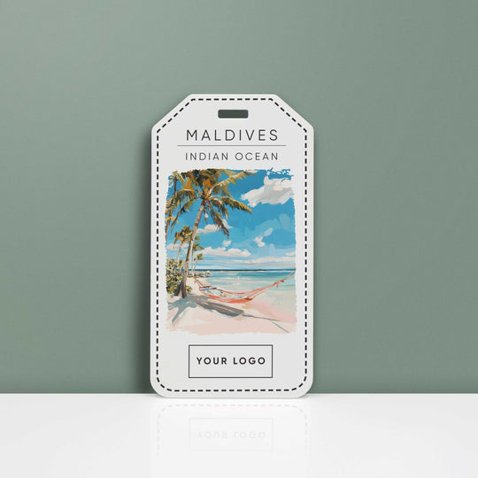 Maldives Acrylic Luggage Tag
