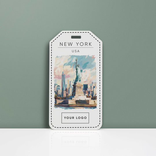 New York Acrylic Luggage Tag